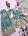Kts 658 Fendy Satin Silk Embroidery Work Readymade Suits